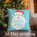Axyaa Santa Christmas Pillow Covers for Sofa Bedroom Car Cushion Decor