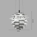 Axyaa Aluminum Chiba Chandelier LED Pendant Light for Modern Living & Dining Rooms