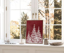 Axyaa Abstract Christmas Tree Wall Art for Modern Living Room Decor