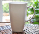 Axyaa Bone  Tea and Coffee Mug Set, 600ML Square Porcelain Water Cup