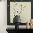 Axyaa Ceramic Vase Artificial Flower Arrangement Room Decor Aesthetic Vase Home Decor