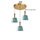 Axyaa Glass LED Pendant Lights: American Vintage Style for Dinning, Living Room & Bedroom