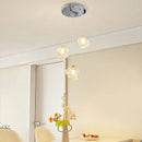 Axyaa Crystal Chandelier: Luxury Living Room Bedroom Ceiling Light
