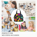 Axyaa Hippie Flower Insulated Lunch Bag with Adjustable Strap