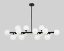 Axyaa Gold Ball Chandelier: Nordic LED Glass Hanging Lamp for Home, Kitchen, Living Room