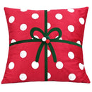 Axyaa Christmas Plush Towel Embroidered Throw Pillowcase for Nordic Home Decor