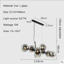 Axyaa Glass Bubble Modern Pendant Light for Home Decor