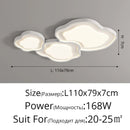 Axyaa Modern White LED Ceiling Chandelier for Home Interior Lighting Décor