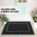 Axyaa Rubber Entryway Mat: Durable Indoor Outdoor Waterproof Doormat - Low Profile & Easy Clean