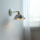 Axyaa Brass Ceramic Wall Lamp for Luxurious Bedroom Atmosphere