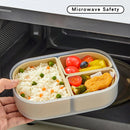 Axyaa 3-Grid Microwave Lunch Box Stackable Food Container