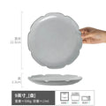 Axyaa Ceramic Vegetable Plates for Japanese and Western Dining with Minor Flaws