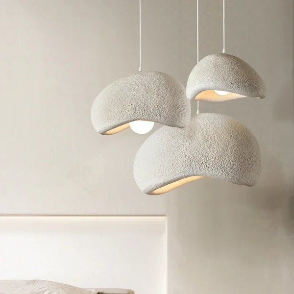 Axyaa Japanese Bread Resin Pendant Lights for Home Decor and Dining Room