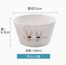 Axyaa Cartoon Ceramic Dining Bowl for Children