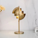 Axyaa Black Gold Metal Desk Lamp for Modern Living Room & Bedroom