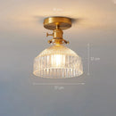 Axyaa Glass Pendant Ceiling Lamp for Kitchen Bedroom LED Lights Fixtures E27