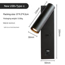 Axyaa Dimmable LED Bedside Sconce with USB Charging Port & Switch