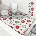 Axyaa Christmas Tree Drying Mat - Absorbent Dish Placemat