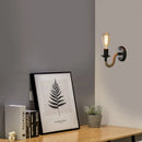 Axya Industrial Hemp Rope Wall Light Retro Decor Fixture