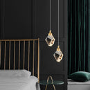 Modern Crystal Pendant Light by Axyaa - Stylish Bedroom Lamp for Indoor Decor