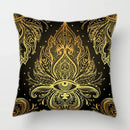 Axyaa Baroque Geometric Throw Pillow Case, Elegant Vintage 45X45CM Cushion Cover for Home