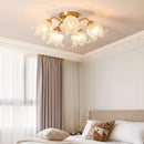 Axyaa Luxury Copper Ceiling Light Chandelier for Modern Living Room décor