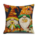 Axyaa Thanksgiving Pumpkin Pillow Cover 45*45cm Home Decor Cotton Linen