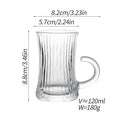 Axyaa Glass Coffee Cup Dish Set - Elegant European High-end Design
