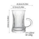 Axyaa Glass Coffee Cup Dish Set - Elegant European High-end Design