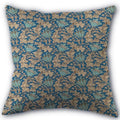 Axyaa Peach Leather Velvet Pillow Case Set - William Morris Design