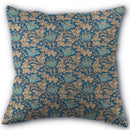 Axyaa Peach Leather Velvet Pillow Case Set - William Morris Design