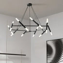 Axyaa Iron Chandelier for Living Room Dining Bedroom Loft Pendant Lighting Lusters