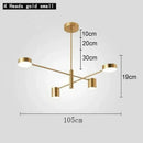 Axyaa Molecular LED Ceiling Chandelier – Adjustable Pole Pendant Light