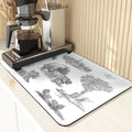 Silicone Plant Pattern Table Mat for Kitchen - Axyaa Landscape Style Decor