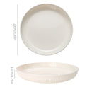 Axyaa Beige Vertical Plastic Plate Set for Home, Camping, and Outdoor Snacking