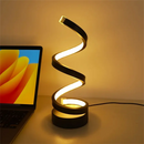 Axyaa Gold S-shaped Three-tone USB Powered Desk Lamp - Creative Decor