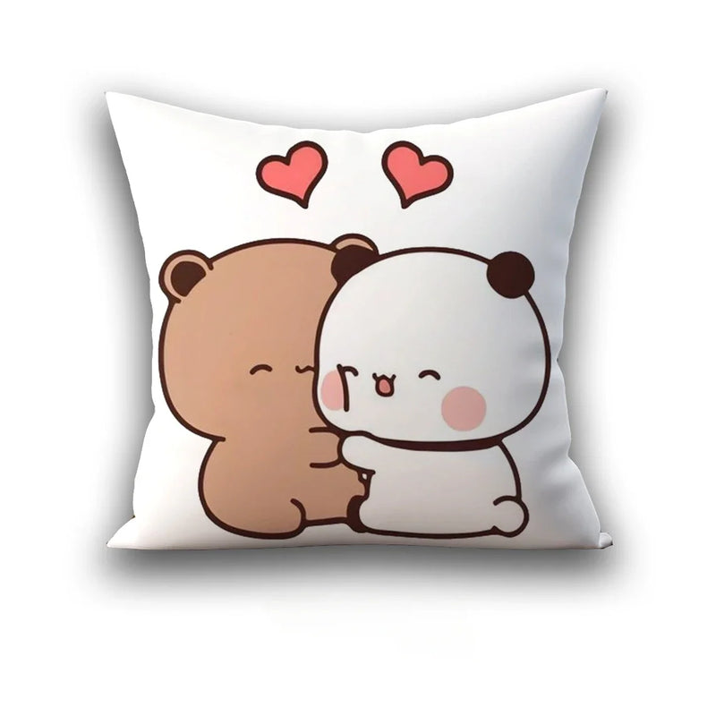 Axyaa 45x45 Cushion Cover, Cute Square Pillowcase, Birthday Wedding Gift