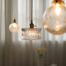 Axya Glass Droplight: Modern French Retro Indoor Pendant Light