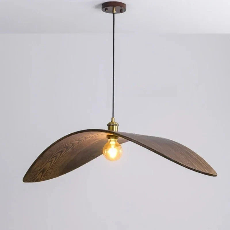 Axyaa Walnut Wood Pendant Lamp for Kitchen Restaurant Home Decor Lighting