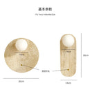 Axyaa Wabi Sabi Stone Wall Sconce, Nordic Style Bedroom Living Room Lamp