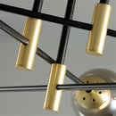 Axya Glass Ball Chandeliers: Nordic Modern LED Lighting for Living Room and Kitchen