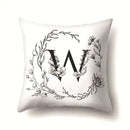 Nordic Style Letter Wreath Pillow Cover by Axyaa - Home Decor Essential