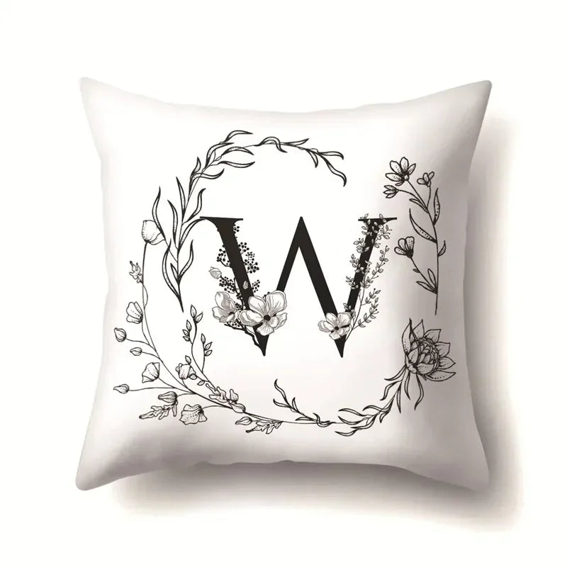 Nordic Style Letter Wreath Pillow Cover by Axyaa - Home Decor Essential