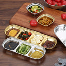 Axyaa Stainless Steel Dipping Sauce Bowls BBQ Vinegar Plates Kitchen Tableware