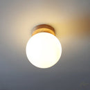 Axya Modern LED Ceiling Lamp with Wooden Pedestal for Home Lighting
