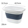 Axyaa Wall-Hung Laundry Basket: Foldable, Large Capacity Hamper Organizer