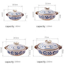 Axya Hand-Painted Japanese Ceramic Soup Pot, Small Stew Cookware