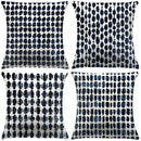 Abstract Blue Pattern Pillow Covers by Axyaa - Sofa, Bedroom, Car Cushion Cover