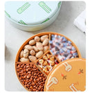 Axyaa Melamine Fruit Plate with Lid - Divided Snack Box for Living Room