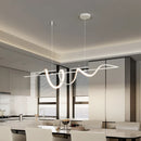 Axyaa LED Long Strip Pendant Chandelier for Dining Room and Bar